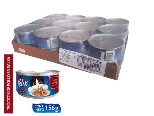 FELIX TROCITOS DE POLLO EN SALSA 24undx156GR